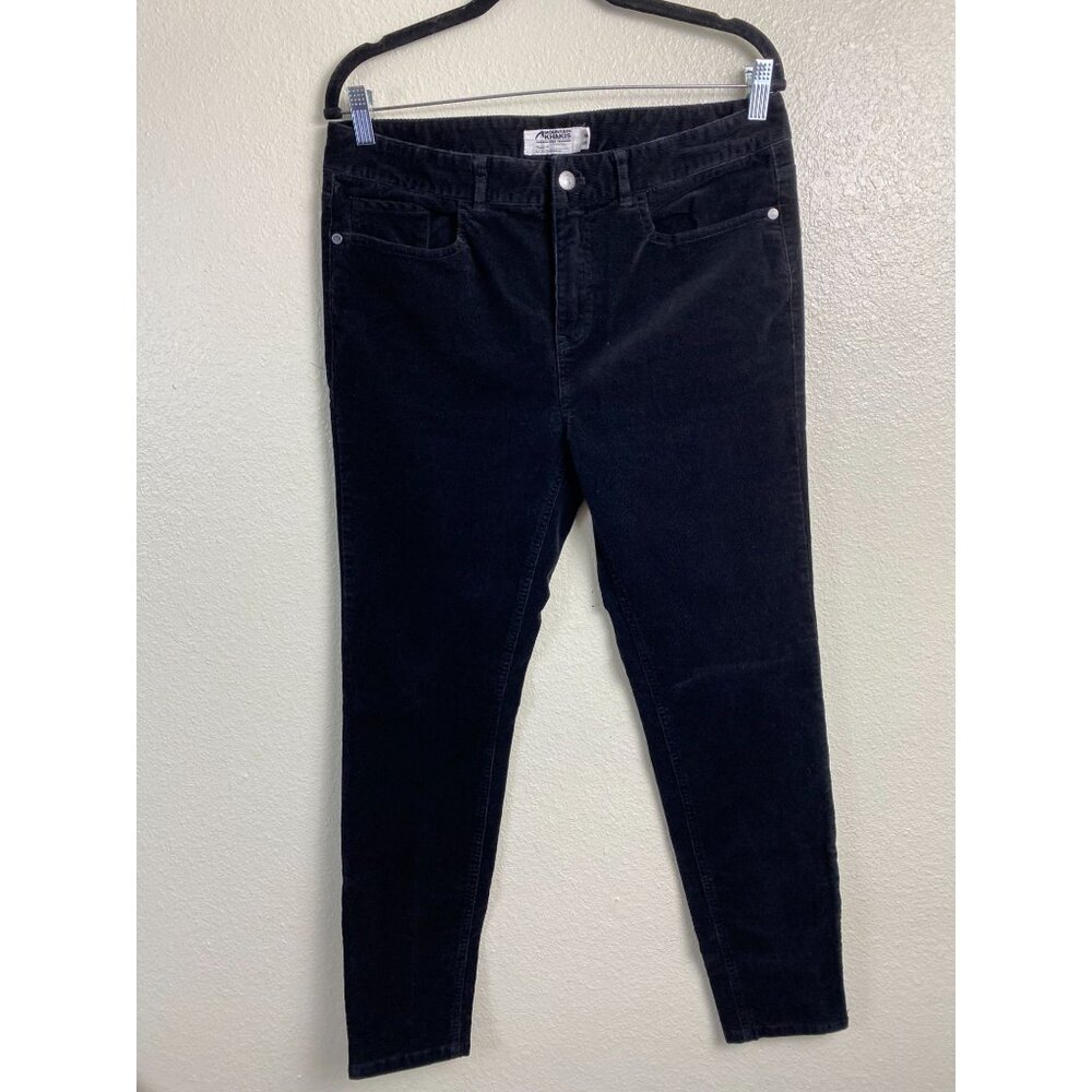Mountain Khakis Womens Canyon Corduroy Classic Fit‎ Black Skinny Pants size 10
